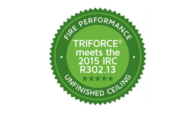 Triforce Complies With Irc 2015 Fire Performance